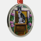 Bovenkant van de Ladder Metalen Ornament (Rechts)