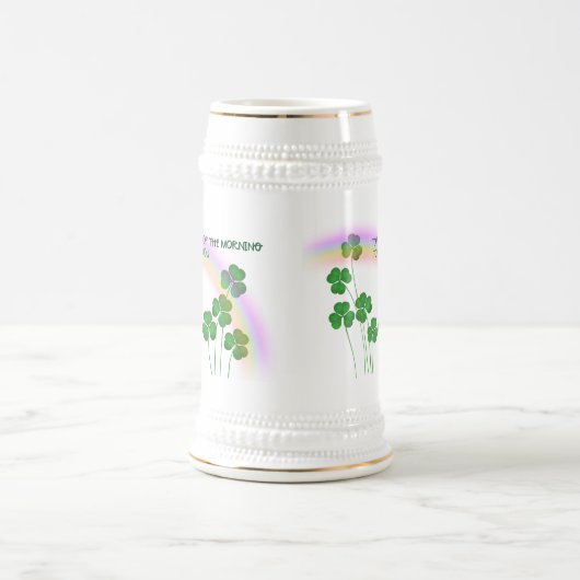 Bovenkant van de Morning St. Patrick's Day Shamroc Bierpul (Center)