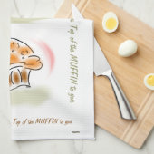 Bovenkant van de Muffin Kitchen Towel Theedoek (Quarter Fold)