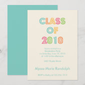 bovenkant van de uitnodiging van het klassenafstud (Voorkant / Achterkant)