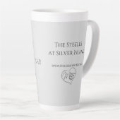 Bovenkant van de "Winery latte gray"-mok op het ei Latte Mok (Rechterhoek)