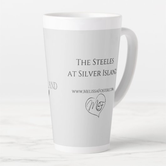 Bovenkant van de "Winery latte gray"-mok op het ei Mok (Rechterhoek)