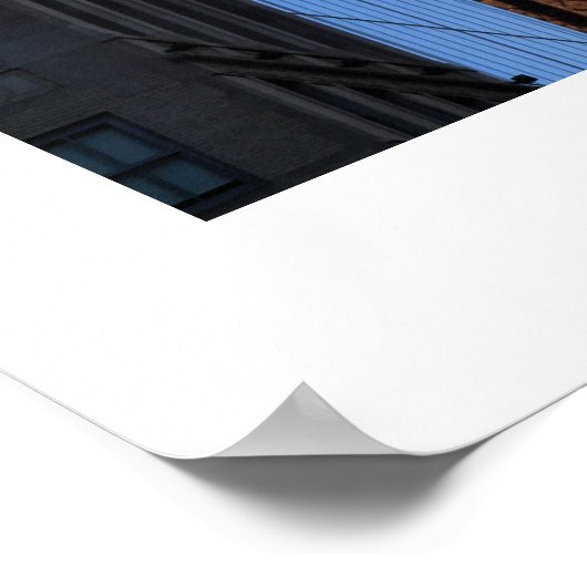 Bovenkant van het Chrysler-gebouw, Bare Trees Poster (Hoek)