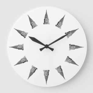 Bovenkant van het Chrysler-gebouw Grote Klok