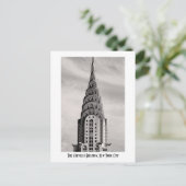 Bovenkant van het Chrysler-gebouw NYC - B&W Briefkaart (Staand voorkant)