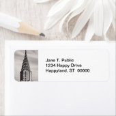 Bovenkant van het Chrysler-gebouw NYC - B&W Etiket (Insitu)