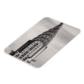Bovenkant van het Chrysler-gebouw NYC - B&W Magneet (Linkerzijde)