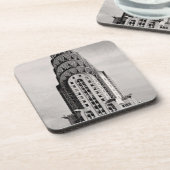 Bovenkant van het Chrysler-gebouw NYC - B&W Onderzetter (Linkerzijde)