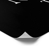 Bovenkant van het Chrysler-gebouw NYC - B&W Poster (Hoek)