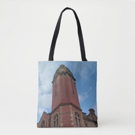 Bovenkant van het gebouw tote bag (Voorkant)