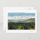 Bovenkant van het Uitzicht van het Boerderij van d Briefkaart (Voorkant / Achterkant)