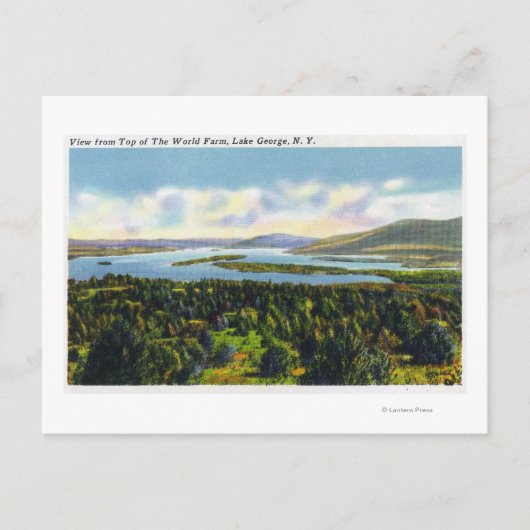 Bovenkant van het Uitzicht van het Boerderij van d Briefkaart (Voorkant)