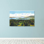 Bovenkant van het Uitzicht van het Boerderij van d Canvas Afdruk (Insitu (Houten vloer))