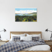 Bovenkant van het Uitzicht van het Boerderij van d Canvas Afdruk (Insitu (Slaapkamer))