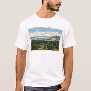 Bovenkant van het Uitzicht van het Boerderij van d T-shirt