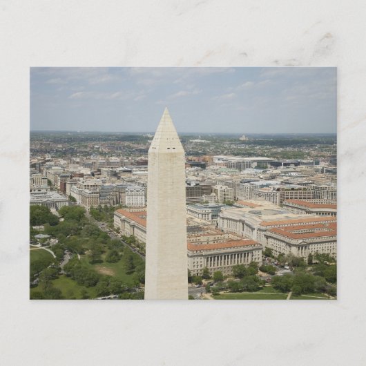 Bovenkant van het Washington Monument Briefkaart (Voorkant)