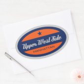 Bovenkant westkant ovale sticker (Envelop)