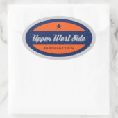 Bovenkant westkant ovale sticker (Tas)