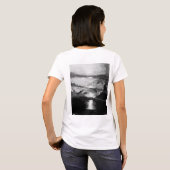 Bovenkant zonsondergang B&W T-shirt (Achterkant volledig)