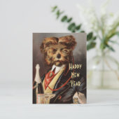 Bovenkorst Nieuwjaar Feestdagenkaart (Staand voorkant)