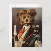 Bovenkorst Nieuwjaar Feestdagenkaart (Voorkant / Achterkant)