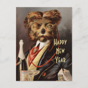 Bovenkorst Nieuwjaar Feestdagenkaart