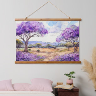 Bovenland Maui Jacaranda Hangend Wandkleed