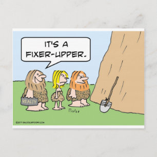 bovenleer voor hoofdredacteur voor grot briefkaart