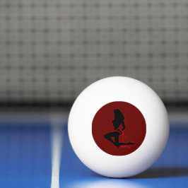 Bovenlichaam Vrouw Silhouet Entertainment Danser R Pingpongbal