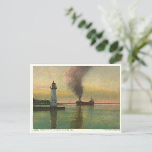  bovenlicht (vuurtoren) briefkaart (Staand voorkant)