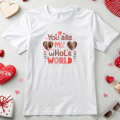  bovenliggende foto, aangepaste Valentijn foto T-shirt