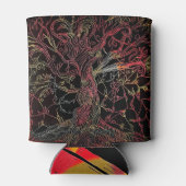 bovenliggende voorouderlijke boom blikjeskoeler (Achterkant)