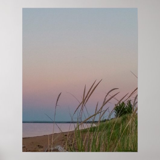 Bovenmeer bij Sunset Poster (Voorkant)