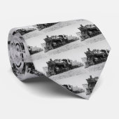 Bovenmeer & Ishpeming Railroad Engine #20 Stropdas (Opgerold)