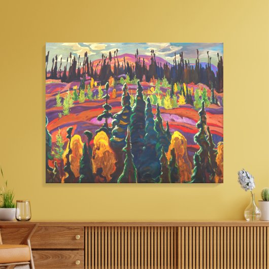 Bovenmeer land A. Y. Jackson | Canvas Afdruk (Insitu (Woonkamer))