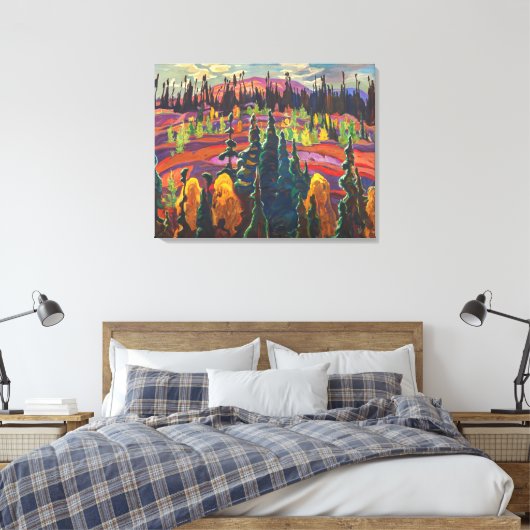 Bovenmeer land A. Y. Jackson | Canvas Afdruk (Insitu (Slaapkamer))