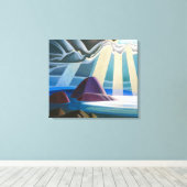 Bovenmeer | Lawren Harris | Fotoafdrukken Canvas Afdruk (Insitu (Houten vloer))