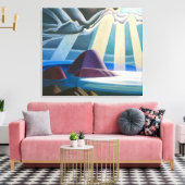 Bovenmeer | Lawren Harris | Fotoafdrukken Canvas Afdruk (Insitu (Woonkamer))