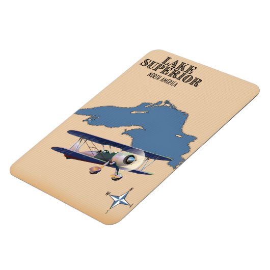 Bovenmeer Noord-Amerika kaart Magneet (Linkerzijde)