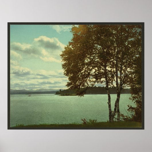 Bovenmeer Saranac Lake, Adirondack Mountains Poster (Voorkant)