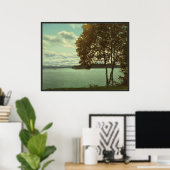 Bovenmeer Saranac Lake, Adirondack Mountains Poster (Thuiskantoor)