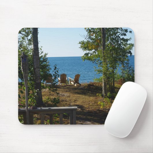 Bovenmeer Uitzicht Mousepad Muismat (Met muis)