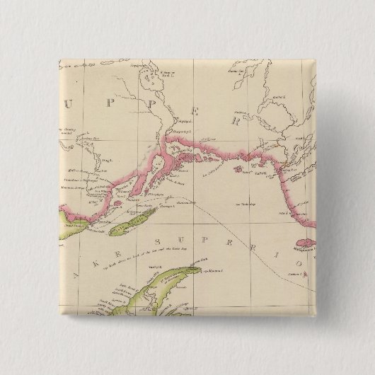 Bovenmeer Vierkante Button 5,1 Cm (Voorkant)