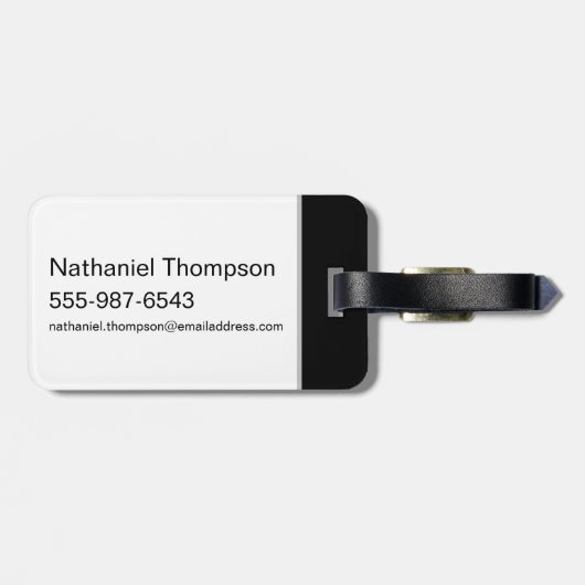 Bovennatuurlijk bos silhouet grafisch bagagelabel (Achterkant horizontaal)