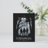 Bovennatuurlijk bos silhouet grafisch briefkaart (Staand voorkant)