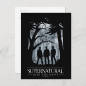 Bovennatuurlijk bos silhouet grafisch briefkaart (Voorkant / Achterkant)