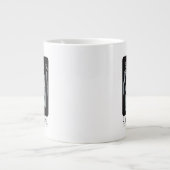 Bovennatuurlijk bos silhouet grafisch grote koffiekop (Voorkant)