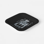 Bovennatuurlijk bos silhouet grafisch papieren bordje (Gebogen)