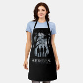 Bovennatuurlijk bos silhouet grafisch schort (Gedragen)