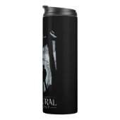 Bovennatuurlijk bos silhouet grafisch thermosbeker (Geroteerd rechts)